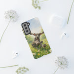 Playful Dog in Meadow Great Dane phone case | Puppy Art Tough Cover