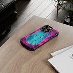 Neon Flamingo Pool Vaporwave Art Tough Phone Case