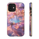 Floating Pool Deck Phone Case, Pastel Cloud 3D Render Cover