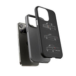 Black Silverado Classic Pickup Tough Phone Case for Chevy Truck Fans