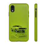 Green Cuda Muscle Car phone case for Gear Heads