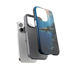 Cobia Reef Phone Case, Shaft of Light Ocean Fishing Tough Cover
