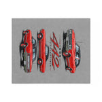 1965 Olds 442 Convertible Car blanket | Classic Muscle Car Illustration