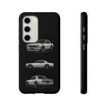 Silver Hakosuka Skyline Classic Sports Car Tough Phone Case for JDM Fans