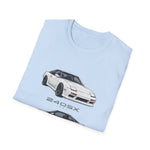 1989 240SX Car Illustration T-Shirt | JDM Coupe Side Front Rear