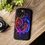 Neon Tiger and Koi Phone Case | Tough Case