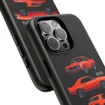 1969 Camaro SS Orange Triple View Muscle Car Tough Phone Case