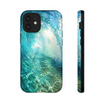 Ocean Wave Tunnel Tough Case | Turquoise Surf Phone Cover