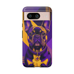 French Bulldog Pop-Art Portrait Tough Phone Case - Purple Gold