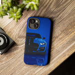 Blue Mustang Art Phone Case, GT500 American Muscle Car Tough Cover for Men