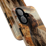 German Wirehaired Pointer Autumn Art Tough Phone Case