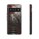 Rainy Temple Stairs Autumn Phone Case Ink Art Tough Case