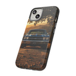 57 Bel Air Phone Case, Turquoise Classic Car Country Road Cover