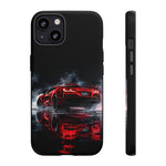 Z06 C8 Phone Case, Red Smoke Studio Reflection Cover