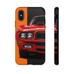 GTO The Judge Red Muscle Car Illustration Phone Case | Retro Classic Car