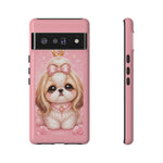 Shih Tzu Princess Kawaii Chibi Puppy Pet Dog Art Tough Phone Case