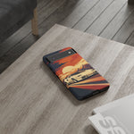 Retro Sunset Countach phone case | Sports car tough cover