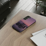 Sunset Skyline GT-R R32 phone case | car reflection, purple dusk
