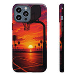Basketball Court Sunset Phone Case | Tough Phone Case