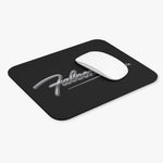 Falcon script logo Mouse Pad | retro car emblem, chrome lettering