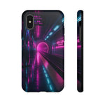 Neon Future Subway Station Tough Phone Case Cover Gift Art