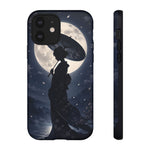 Geisha Parasol Moonlight Art Tough Phone Case