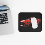 Red GT500 Racing Muscle Car Mouse Pad | Sport Coupe Illustration