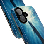 Barracuda Silhouette Phone Case, Sunlit Marine Art Tough Cover