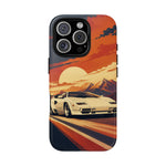 Retro Sunset Countach phone case | Sports car tough cover
