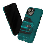 Teal Supra Phone Case, MK4 90s JDM Legend Tough Protective Cover for Men