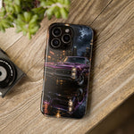67 GTO Phone Case Purple, Rainy City Night Muscle Car Tough Cover