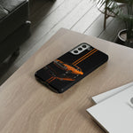 Orange Cuda Phone Case, Muscle Car Stripe Studio Cover, Gift