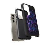 Holographic Skull Phone Case, Shattered Glass Iridescent Cover