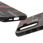 Red FD RX-7 Blossom Alley Tough Phone Case - Rain-Slicked Night