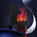 Black Gold Trans Am Sunset Tough Phone Case - Palm Boulevard Art