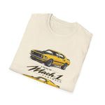 Yellow 1969 Mach 1 T-Shirt | Classic Muscle Car Illustration