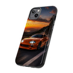 Supra MK4 Orange Touge Night JDM Speed Art Tough Phone Case