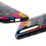 British Shorthair Round Pop Art Tough Phone Case