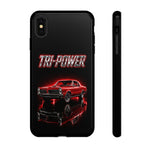 Tri-Power Classic Muscle Car GTO phone case | Retro Automotive Graphic