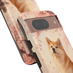 Akita Cherry Blossom Phone Case Sakura Dog Lover Gift
