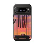 Silverado sunset truck Phone Case | Retro pickup silhouette
