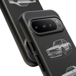 Silver Hakosuka Skyline Classic Sports Car Tough Phone Case for JDM Fans