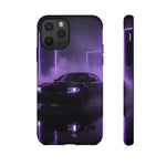 Midnight Charger Violet Neon Tough Phone Case