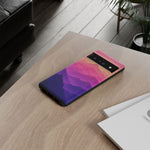 Pastel Mountain Haze Vaporwave Art Tough Phone Case