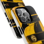 Z28 Yellow Camaro Retro Poster Tough Phone Case