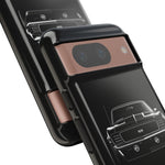 1969 Camaro Black Restomod Front Tough Phone Case Cover Gift