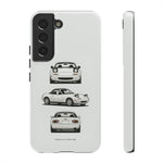 1989 Miata White Triple View Roadster Tough Phone Case Cover