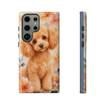 Miniature Poodle Whimsical Watercolor Art Tough Phone Case