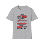1966 Belvedere Convertible Car T-Shirt | Vintage Red Classic Automobile Tee
