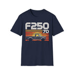 1970 F250 Retro Sunset Truck T-Shirt Classic Pickup Graphic Tee